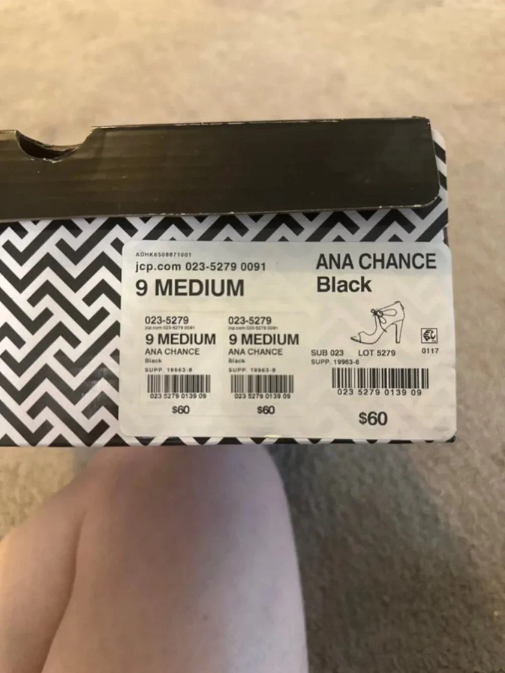 Black Lace Up Heel- ANA Chance